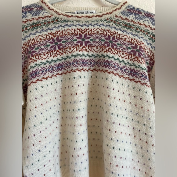 🍾90’s Scotland Vintage Jamie Watson knit sweater. 🥂 - Picture 3 of 4